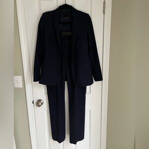 Banana Republic Navy Wool Pant Suit